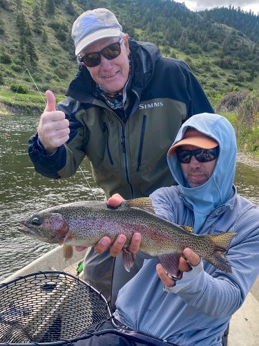 Dan happy to be back on the Missouri - Fly Fishing the Missouri River 2024