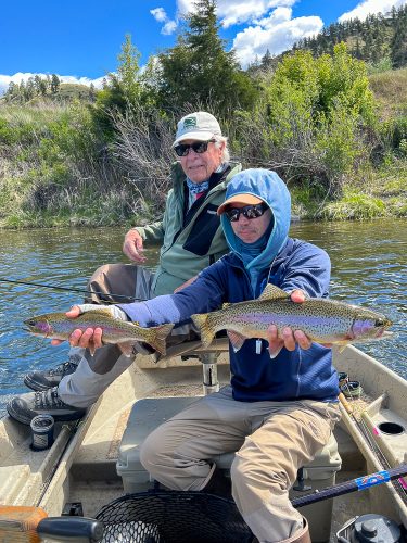 Doubled up with John and Al - Fly Fishing the Missouri River 2024