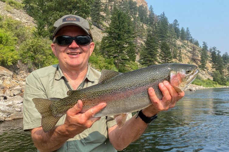 Doug with a monster rainbow - Best Montana Fishing