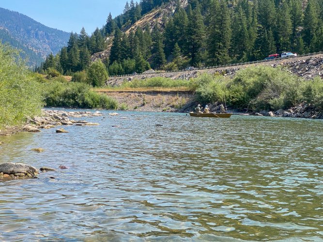 Family trip on the lower Blackfoot today - August Fishing