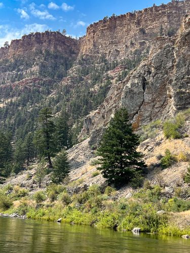 I never get tired of looking at the rock formations at LOG - Montana Fishing Guide Report