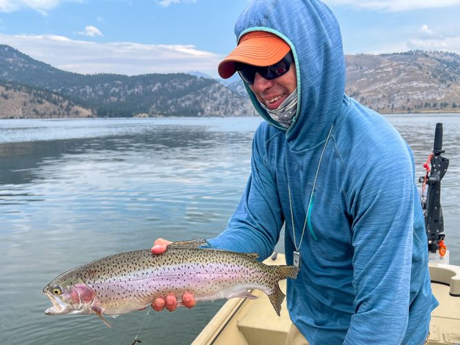 Some nice sized fish out on the lake to finish the day - Montana Fishing Guide Report