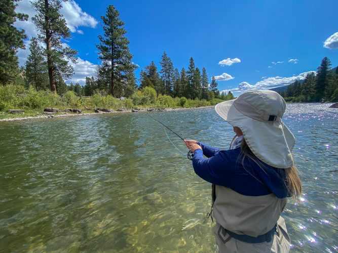 Deanna did a great job on the river today - Montana Fishing Guide Report