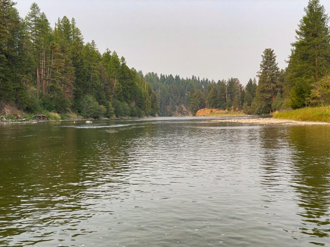 Hazy day in the canyon - Fall Fishing the Land of the Giants