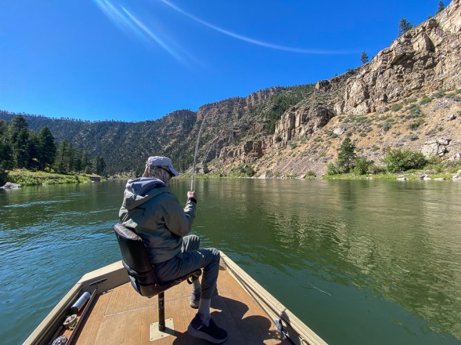 Hooked up with no one else around - Fall Fishing the Land of the Giants