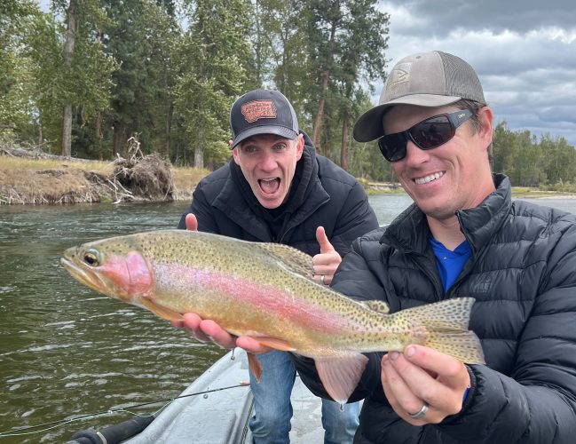 Navy Seals can do anything around the water, including catching some nice trout on fly rods - Missoula Fall Fishing