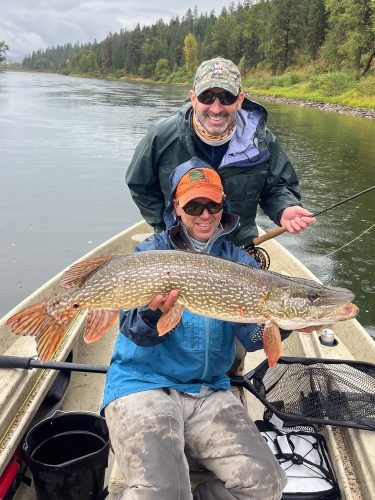 Gregg got the day started in style with a big one - Fall Fishing in Montana