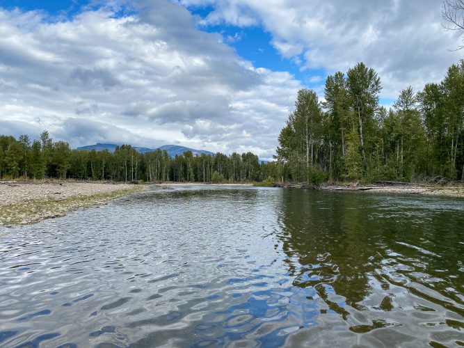 Great weather on the upper Bitterroot today - Fall Fishing in Montana