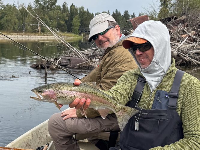 Mark did very well with the small tricos - Fall Fishing in Montana