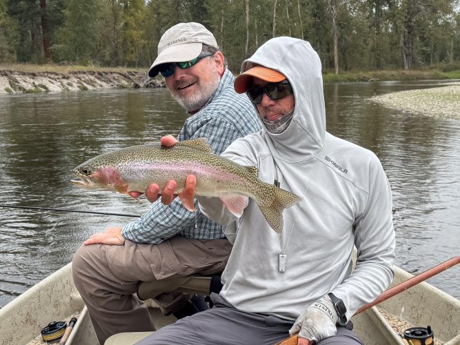 Mark did very well with the small tricos - Fall Fishing in Montana