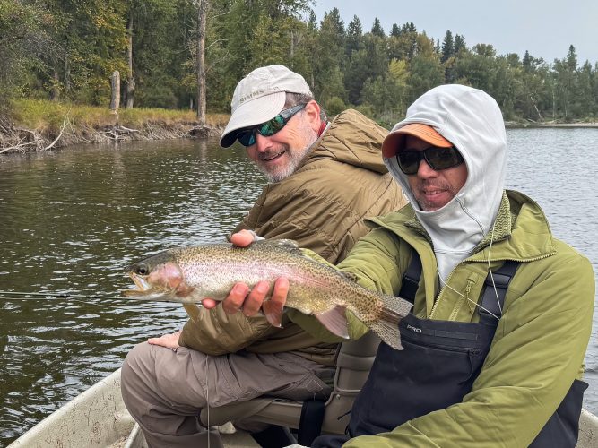 Mark did very well with the small tricos - Fall Fishing in Montana